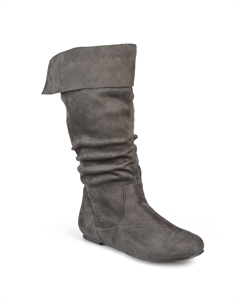 Женские ботинки Shelley-3 с широким голенищем Collection, серый Journee