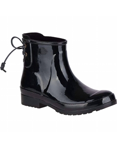 Женские резиновые сапоги Walker Turf Rain Boot - Средняя ширина, черный цвет Sperry