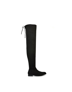 Сапоги выше колена "Bernie" на плоской подошве, черный Xy london