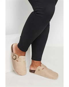 Сабо из искусственной замши очень широкой посадки, бежевый Yours