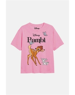 Футболка для девочек «Бэмби и Тампер», розовый Disney