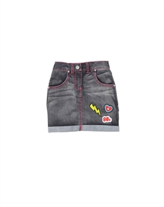 Джинсовая юбка в стиле поп 80-х, серый Cozy n dozy