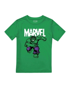 Халк Пиксельная футболка, зеленый Marvel