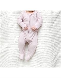 Спальный комбинезон на молнии Baby Peyton в цвете Wisteria Colored organics