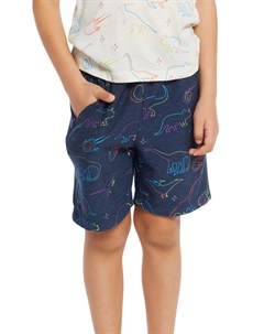 Уютные трикотажные пляжные шорты для мальчиков в неоновом цвете с динозаврами Chaser