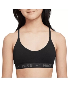 Спортивный бюстгальтер Dri-FIT Indy для девочек, черный Nike