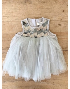 Платье из тюля с пайетками для младенцев в сером/синем цвете Copenhagen delights