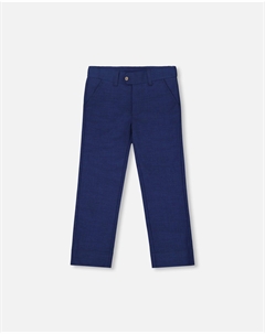 Брюки с косыми карманами, темно-синие Deux par deux