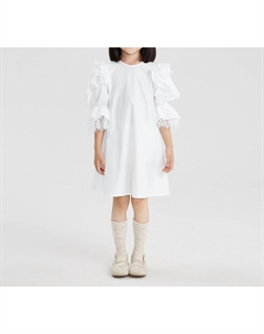 Детское платье Aline с рукавами-фонариками в цвете Off-White Jnby