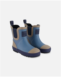 Короткие резиновые сапоги синего цвета Deux par deux