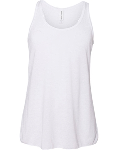 Молодежная майка-борцовка Flowy, белый Bella+canvas