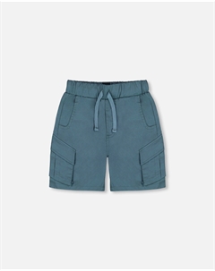 Шорты Parachute Cargo Pocket Dark Teal, темно-бирюзовый Deux par deux