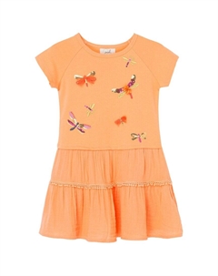 Кружевное платье Kids, оранжевый Peek