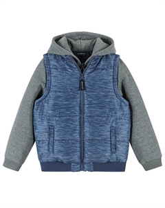 Жилет-толстовка Combo Jacket, синий Andy & evan