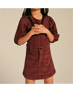 Мини-юбка из вельвета для девочек в цвете паприка, цвет paprika Dl1961 kids