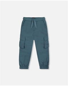 Брюки-джоггеры Parachute Cargo Pocket Dark Teal, темно-бирюзовый Deux par deux