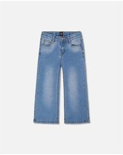 Широкие джинсы цвета деним синего цвета Deux par deux