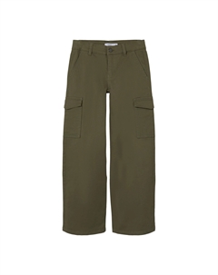 Брюки-карго "NKFROSE WIDE TWILL CARGO 8108-BA NOOS", зеленый Name it