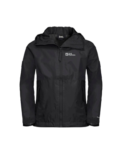 Дождевик "RAINY DAYS JACKET K", с капюшоном, черный Jack wolfskin