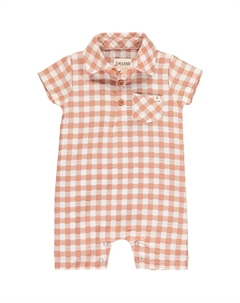 Комбинезон Sandy Polo в клетку Brick, цвет brick plaid Me & henry