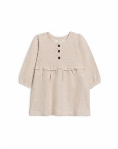Платье из вафельной вязки Nina для малышей в овсяном цвете, цвет oat Colored organics