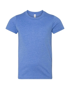 Футболка молодежная CVC Jersey, цвет heather columbia blue Bella+canvas