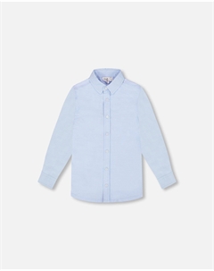 Рубашка с длинным рукавом на пуговицах, бледно-голубая Deux par deux