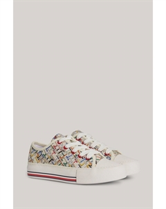 Низкие кеды AOP на шнуровке, мультиколор Tommy hilfiger