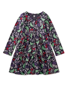 Платье-хенли с ярусами, серый Tea collection