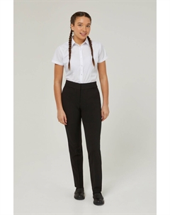 Прямые школьные брюки для девочек с двумя карманами, черный Trutex