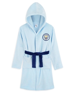 Халат с капюшоном, синий Manchester city fc