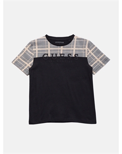 Футболка в клетку Eco Davon (7-16), черный Guess factory