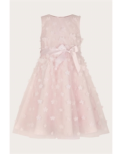 Платье подружки невесты Reya из 3D-ткани с аквалангом, розовый Monsoon