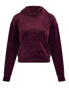 Укороченный велюровый пуловер в фиолетовом цвете Juicy couture