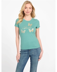 Футболка с бабочкой Eco Athalia, цвет deeper sea Guess factory