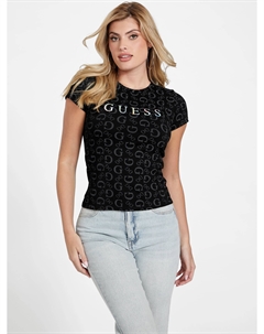 Футболка с принтом Eco Alexa, черный Guess factory