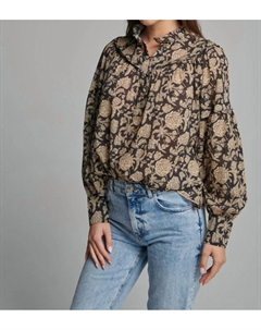 Рубашка Camelia с черным цветочным принтом Sundays