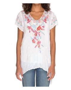 Туника Хинга белого цвета Johnny was