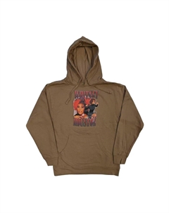 Пуловер с капюшоном в стиле 90-х годов, коричневый Whitney houston