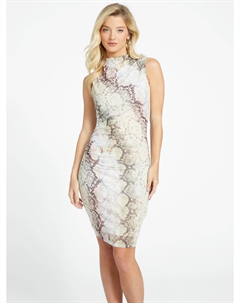 Мини-платье с принтом Eco Maddie, цвет glam snake print Guess factory