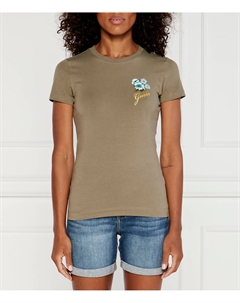 Футболка Regular Fit, оливково-зеленый Guess