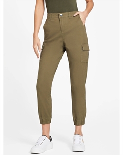 Спортивные брюки-карго Gillianne из искусственной кожи, цвет dusty sage Guess factory