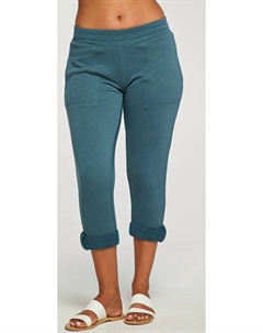 Укороченные джоггеры из французского трикотажа с закругленным подолом в стиле Ривьера, цвет riviera Chaser