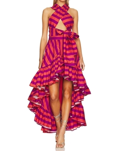 Платье-трансформер Coco в полоску кораллового цвета Erika Peña Erika pena