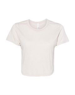 Женская струящаяся укороченная футболка, цвет heather dust Bella+canvas