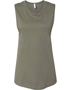 Женская майка-майка из джерси, хаки Bella+canvas