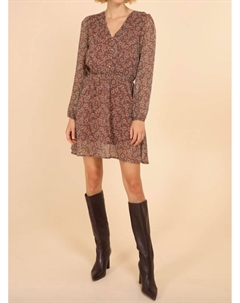 Платье Delphine с красным цветочным принтом Calie paris