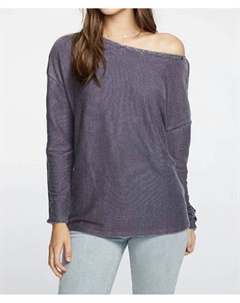 Топ с длинными рукавами и застежкой на резинку, глубокий, цвет deep Chaser