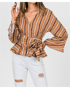 Рубашка с баской цвета ржавчины и темно-синего цвета &merci