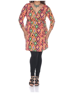 Платье-халат - Plus в розовом цвете White mark